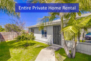 Entire Spacious 3-Bedroom House, Ranch Style w Gated Yard near Beach